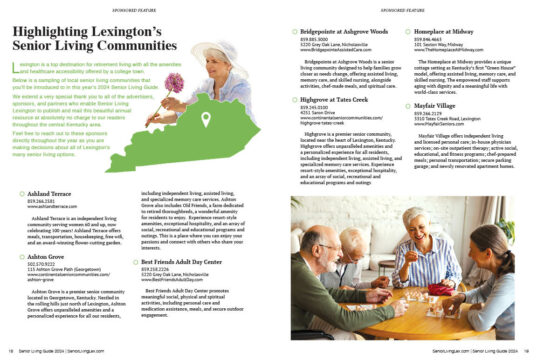 Meet Lexington KY’s 2024 Senior Living Communities - Lexington KY's ...